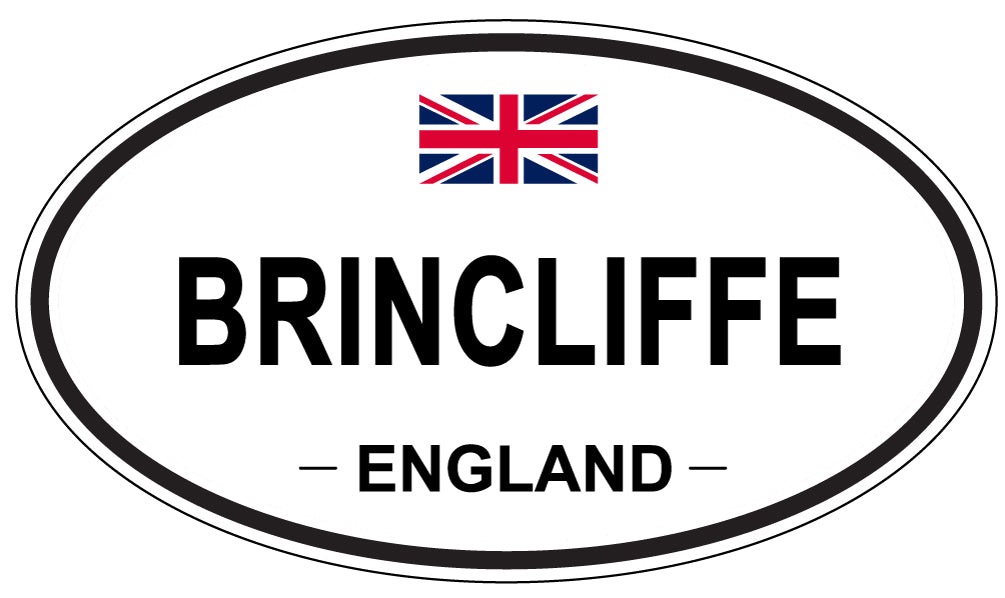 BRINCLIFFE, ENGLAND - Oval Sticker