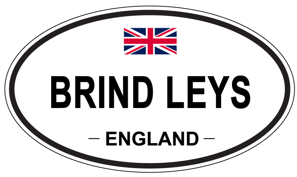 BRIND LEYS, ENGLAND - Oval Sticker