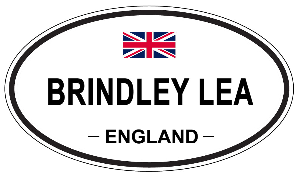 BRINDLEY LEA, ENGLAND - Oval Sticker