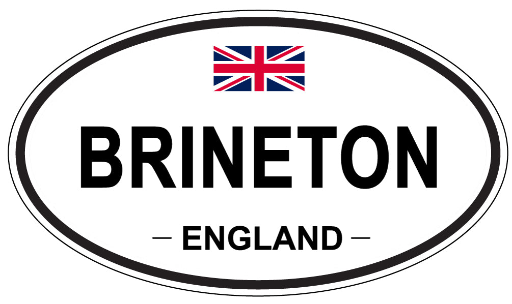 BRINETON, ENGLAND - Oval Sticker