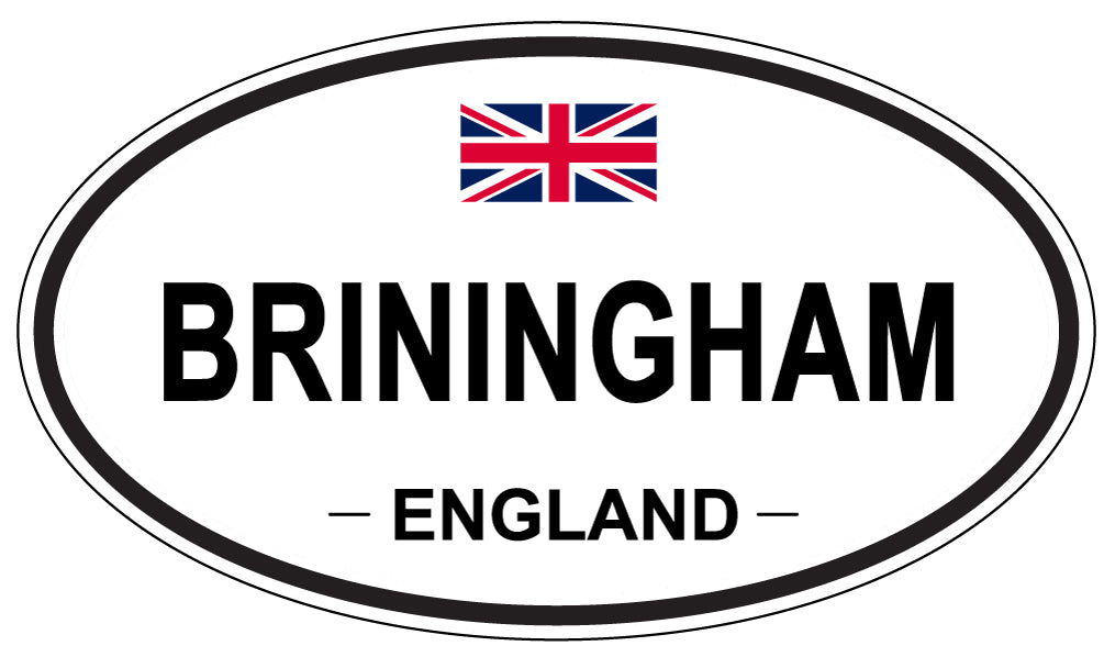 BRININGHAM, ENGLAND - Oval Sticker