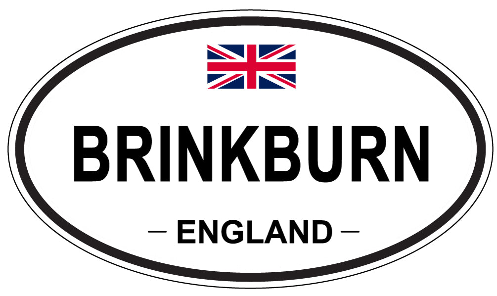 BRINKBURN, ENGLAND - Oval Sticker