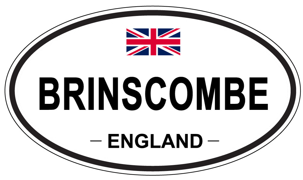 BRINSCOMBE, ENGLAND - Oval Sticker