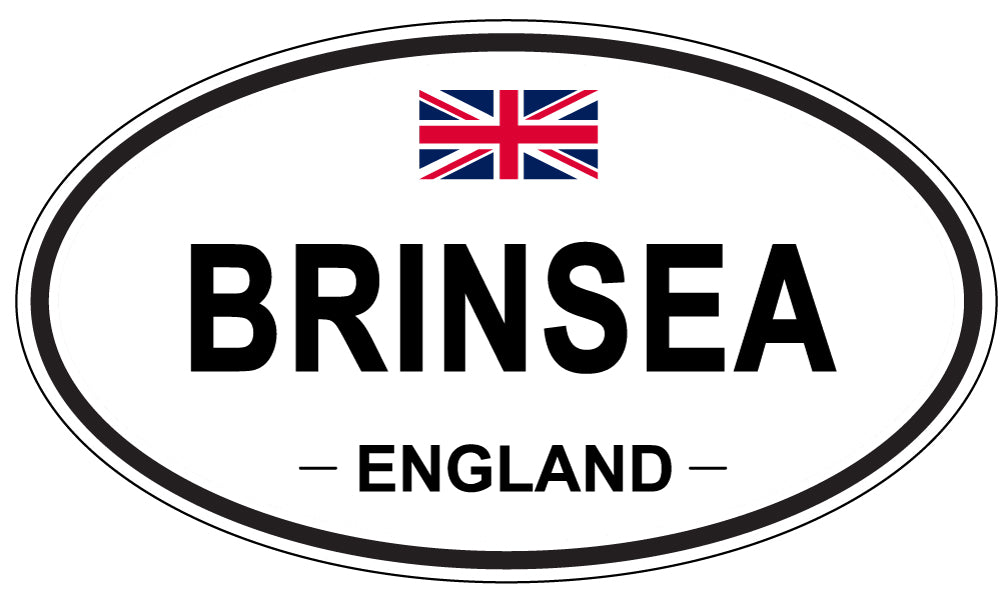BRINSEA, ENGLAND - Oval Sticker