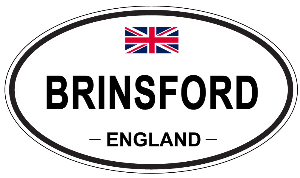 BRINSFORD, ENGLAND - Oval Sticker