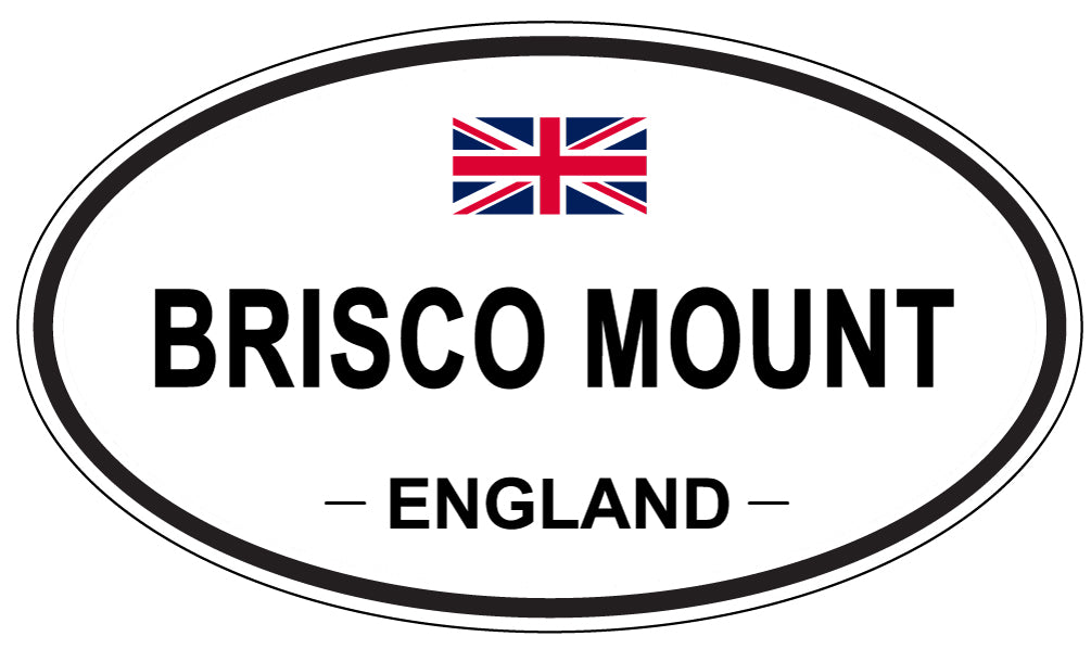 BRISCO MOUNT, ENGLAND - Oval Sticker