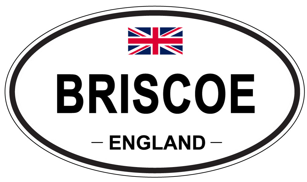 BRISCOE, ENGLAND - Oval Sticker