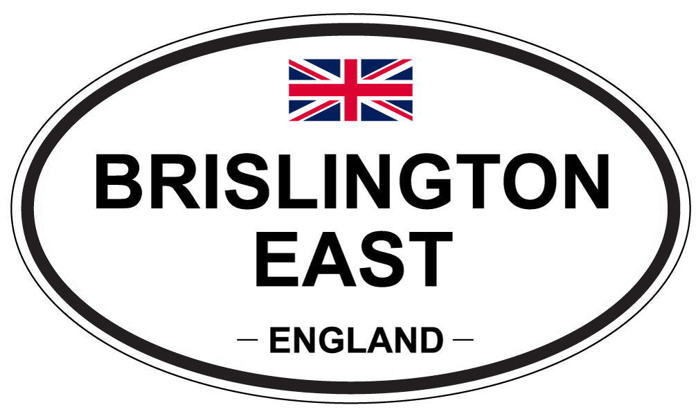 BRISLINGTON EAST, ENGLAND - Oval Sticker