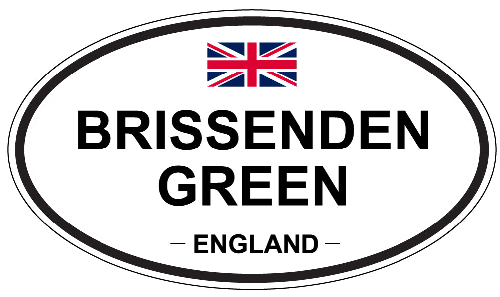 BRISSENDEN GREEN, ENGLAND - Oval Sticker