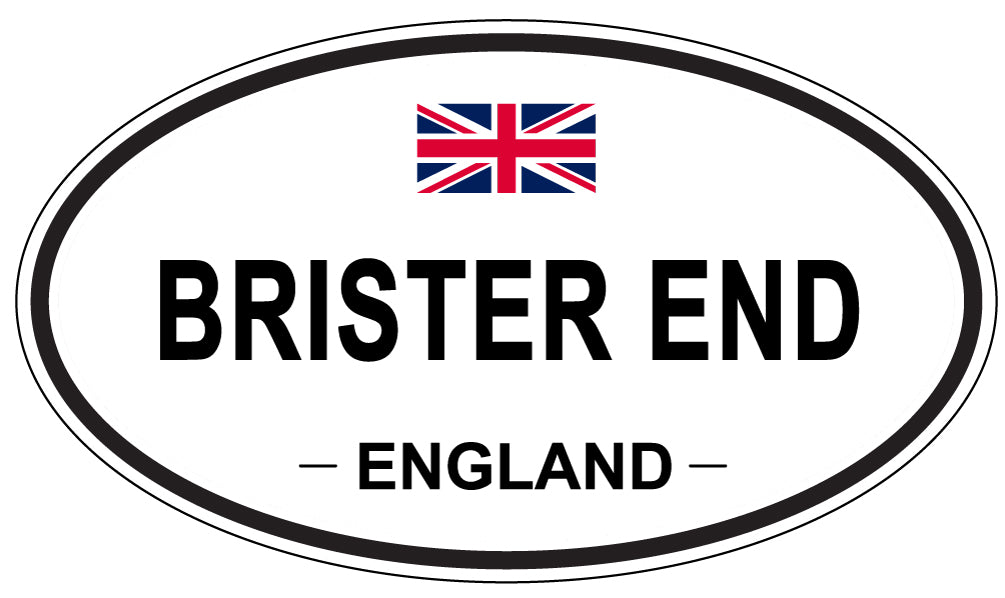 BRISTER END, ENGLAND - Oval Sticker