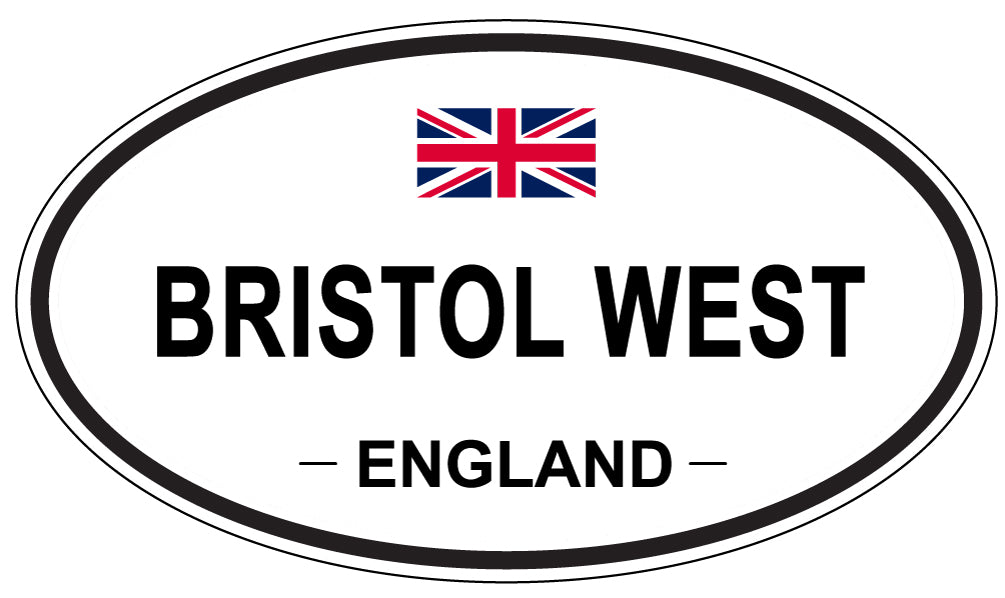 BRISTOL WEST, ENGLAND - Oval Sticker