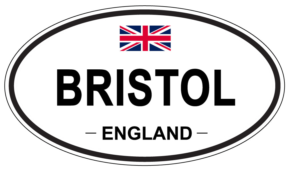 BRISTOL, ENGLAND - Oval Sticker