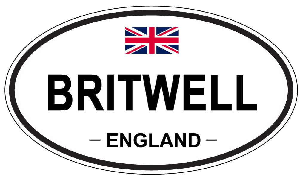 BRITWELL, ENGLAND - Oval Sticker