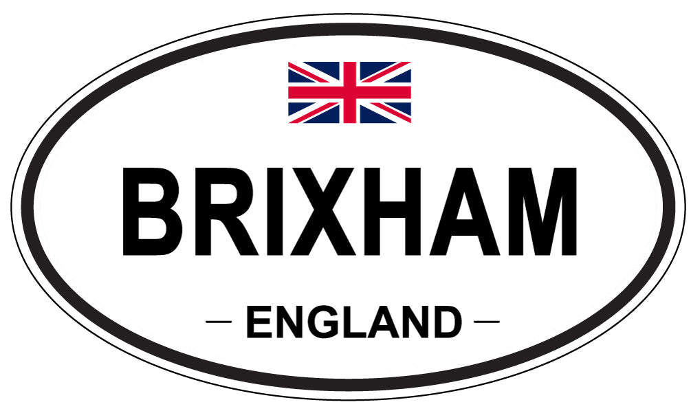 BRIXHAM, ENGLAND - Oval Sticker