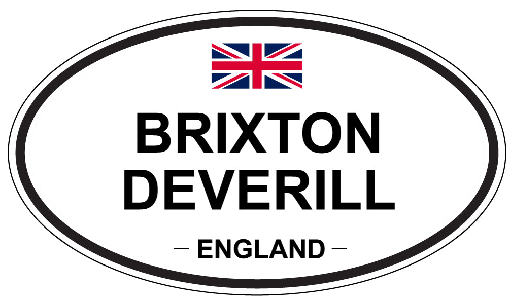 BRIXTON DEVERILL, ENGLAND - Oval Sticker