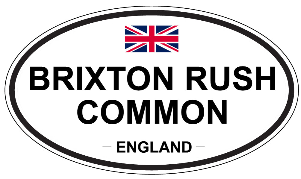 BRIXTON RUSH COMMON, ENGLAND - Oval Sticker