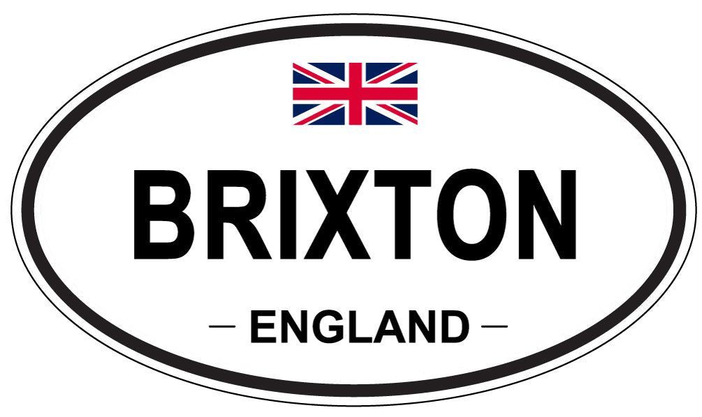 BRIXTON, ENGLAND - Oval Sticker