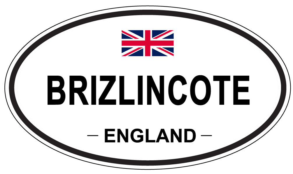 BRIZLINCOTE, ENGLAND - Oval Sticker