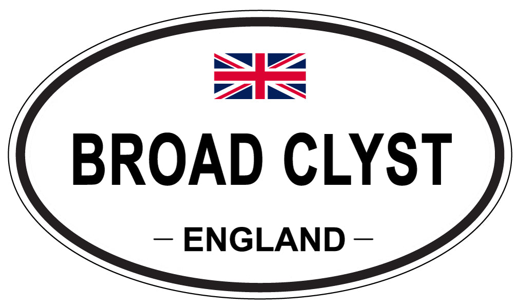 BROAD CLYST, ENGLAND - Oval Sticker