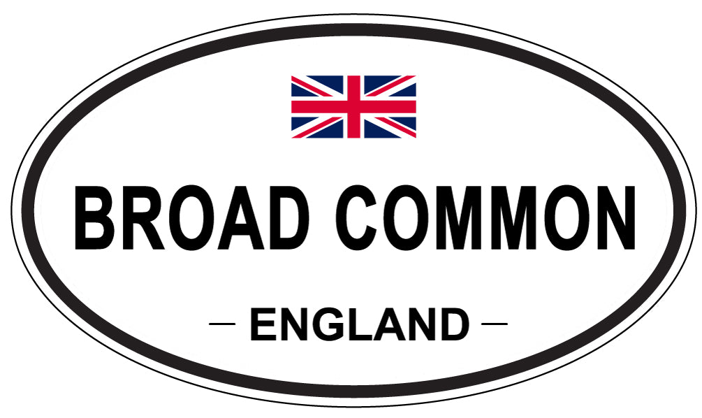 BROAD COMMON, ENGLAND - Oval Sticker