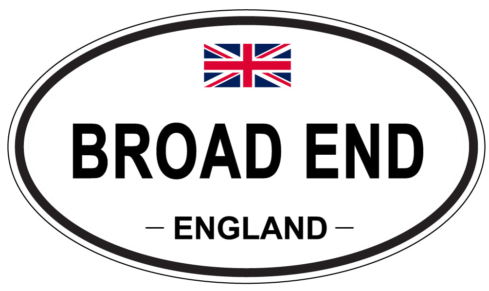 BROAD END, ENGLAND - Oval Sticker