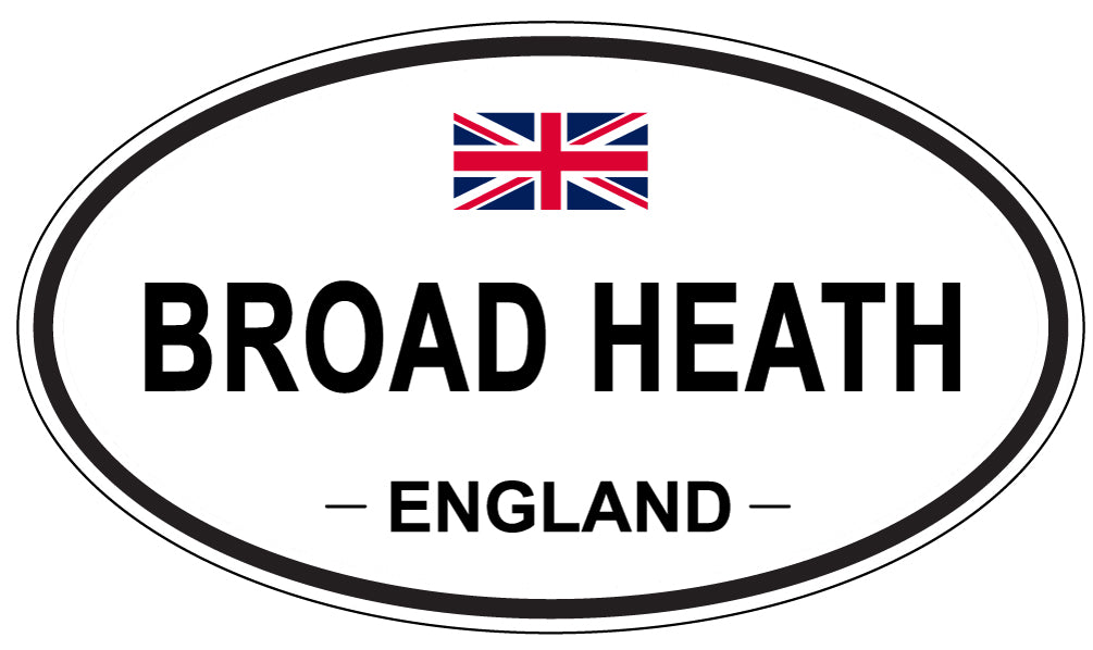 BROAD HEATH, ENGLAND - Oval Sticker