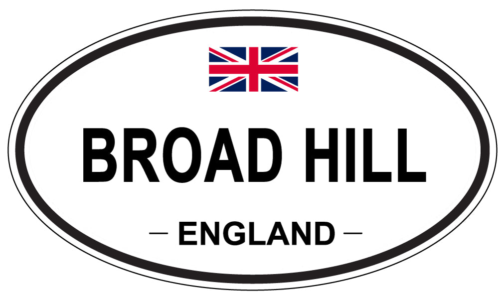 BROAD HILL, ENGLAND - Oval Sticker