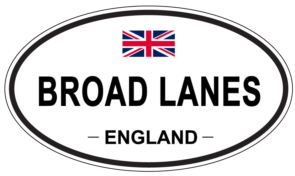 BROAD LANES, England - Oval Magnet