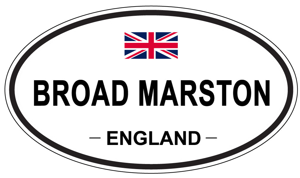 BROAD MARSTON, ENGLAND - Oval Sticker