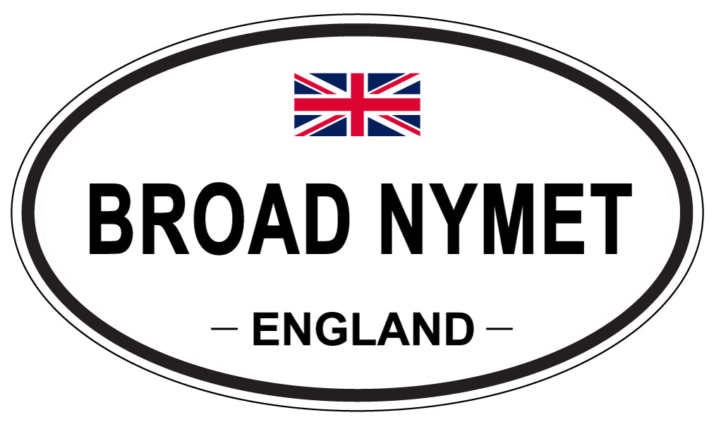 BROAD NYMET, ENGLAND - Oval Sticker