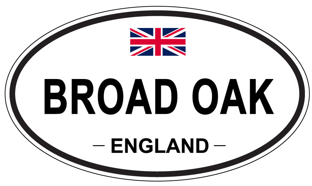 BROAD OAK, ENGLAND - Oval Sticker