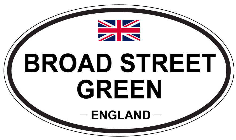 BROAD STREET GREEN, ENGLAND - Oval Sticker