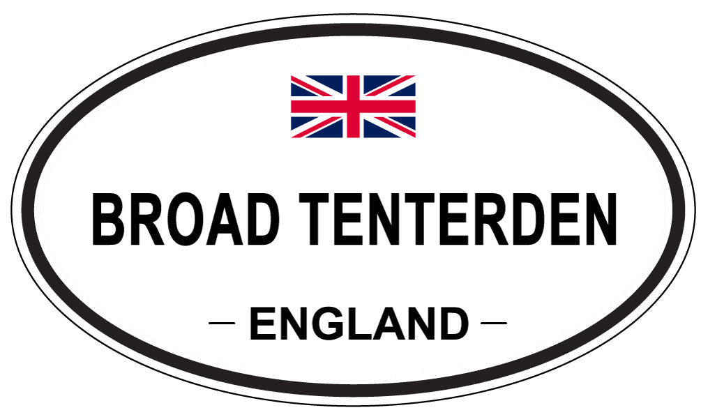 BROAD TENTERDEN, ENGLAND - Oval Sticker
