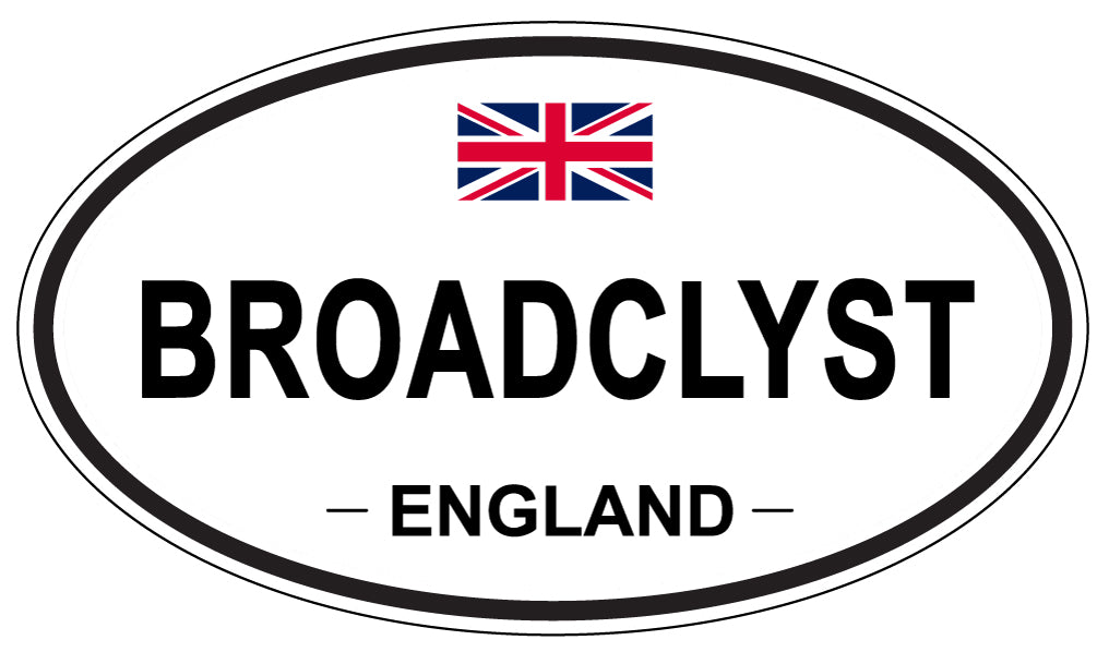 BROADCLYST, ENGLAND - Oval Sticker