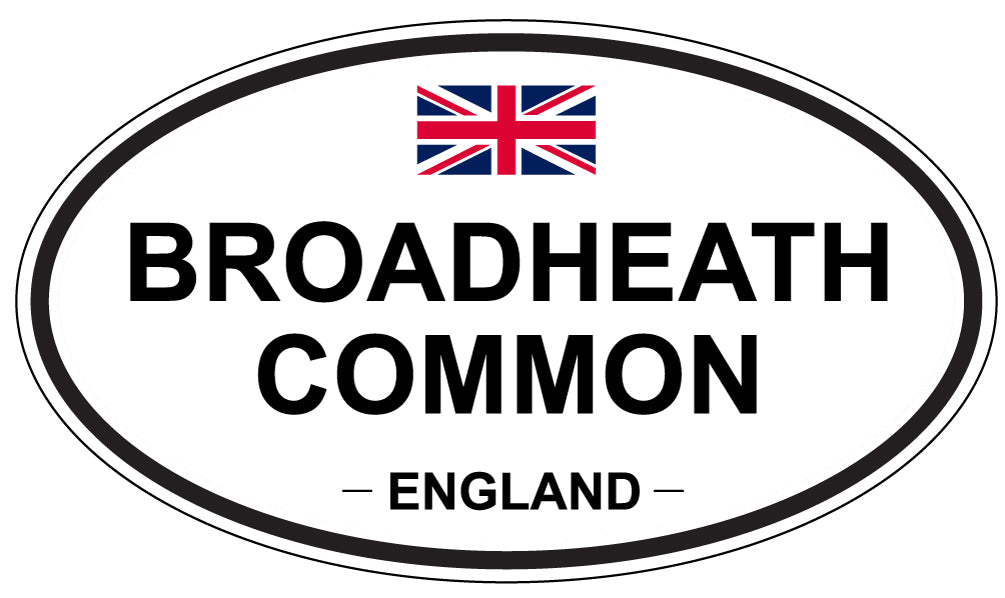BROADHEATH COMMON, England - Oval Magnet
