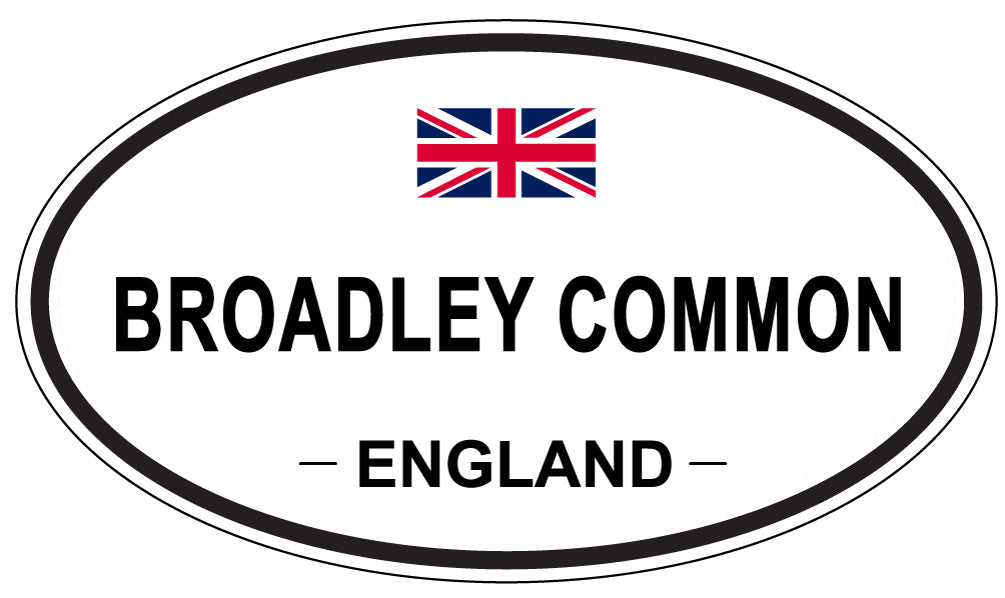 BROADLEY COMMON, ENGLAND - Oval Sticker