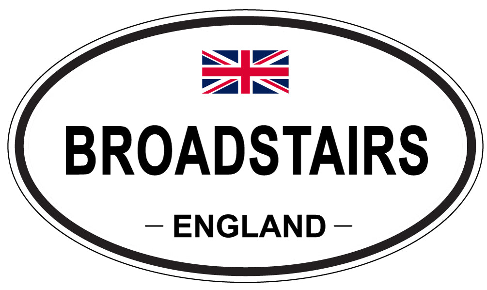 BROADSTAIRS, ENGLAND - Oval Sticker