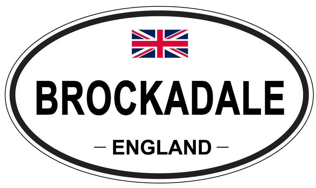 BROCKADALE, ENGLAND - Oval Sticker