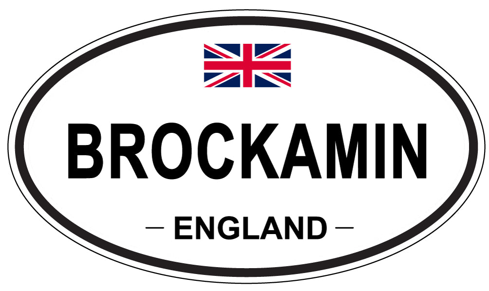 BROCKAMIN, ENGLAND - Oval Sticker
