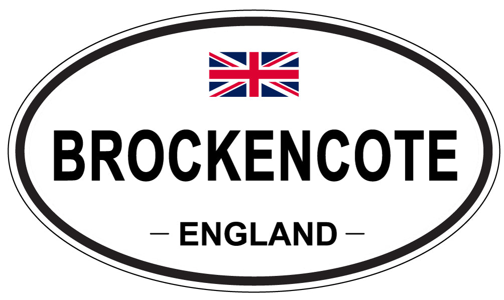 BROCKENCOTE, ENGLAND - Oval Sticker