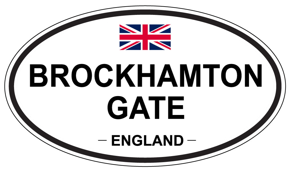 BROCKHAMPTON GATE, ENGLAND - Oval Sticker