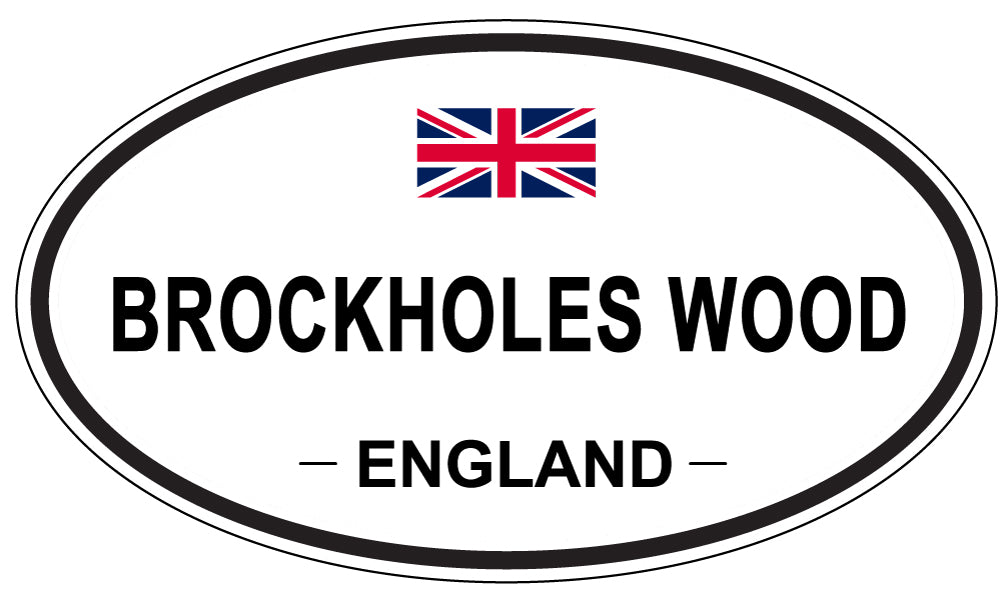 BROCKHOLES WOOD, ENGLAND - Oval Sticker
