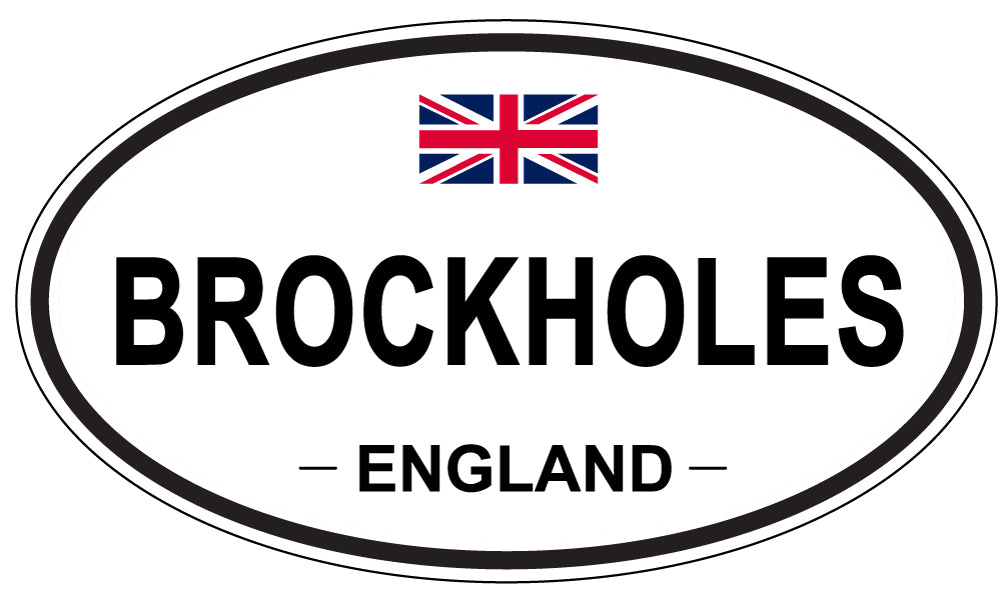 BROCKHOLES, ENGLAND - Oval Sticker