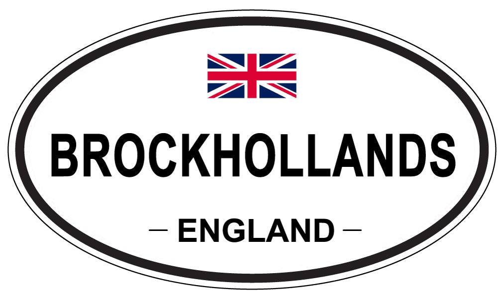 BROCKHOLLANDS, ENGLAND - Oval Sticker