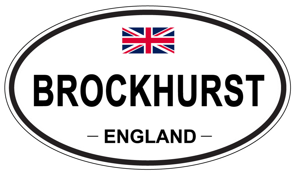 BROCKHURST, ENGLAND - Oval Sticker