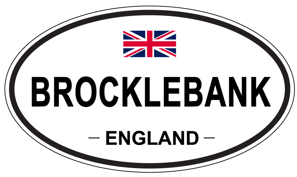BROCKLEBANK, ENGLAND - Oval Sticker
