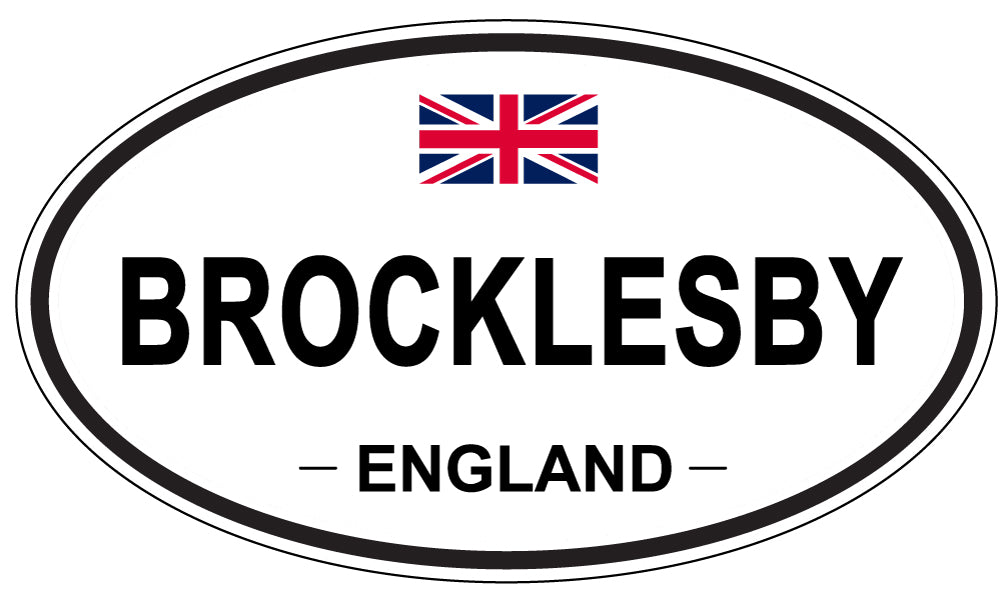 BROCKLESBY, ENGLAND - Oval Sticker