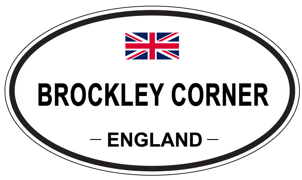 BROCKLEY CORNER, ENGLAND - Oval Sticker