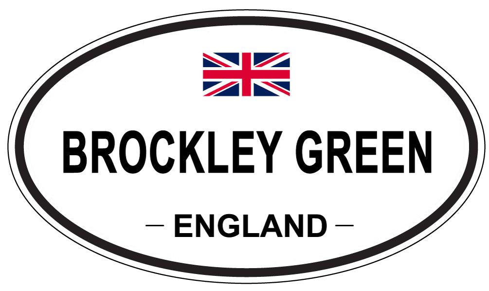 BROCKLEY GREEN, ENGLAND - Oval Sticker