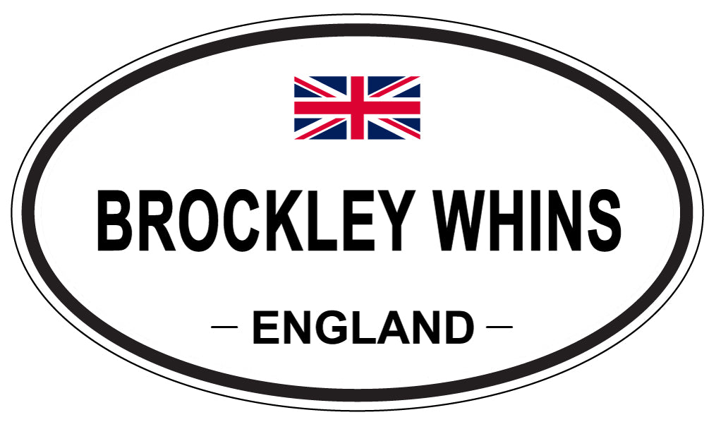 BROCKLEY WHINS, ENGLAND - Oval Sticker